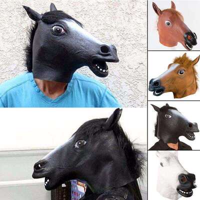 CreepyHorseMask牛头马面头套 圣诞节 化妆舞会道具面具