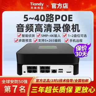 天地伟业硬碟录影机5/8/12/20/30/32/40路网路高清监视器主机NVR