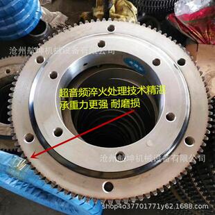 无齿回转支承机械臂底座转盘轴承小型吊车回转支撑小齿轮单排现货