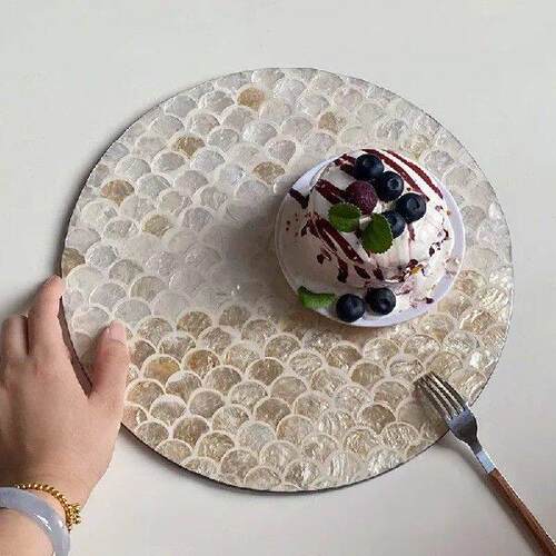 American Rattan Round Shell Creative Storage Home Living