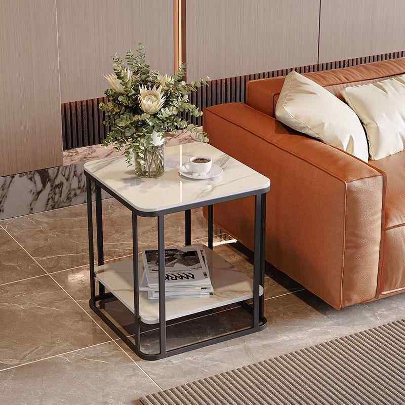 极意式简轻奢角几客边几现代简约阳台小茶几板无品牌/岩小方桌沙