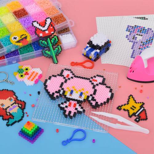 24/72 colors box set hama beads toy 2.6/5mm perler education