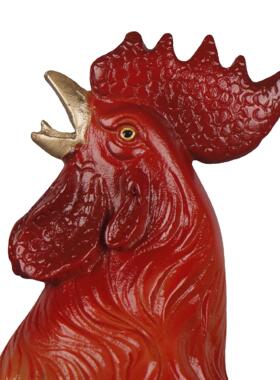 铜鸡铜鸡生肖鸡铜彩绘鸡铜工艺品摆件