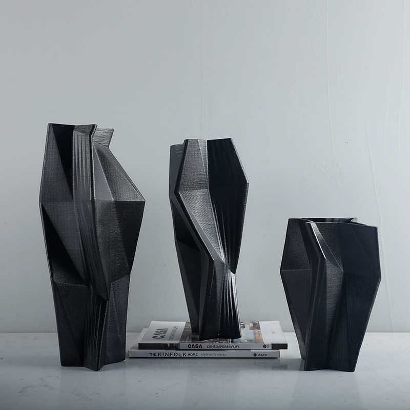 北欧现代简约家居客厅电视柜酒店软装样板房树脂创意花瓶花器摆设,特色手工艺,其他特色工艺品,淘宝优惠券,粉丝福利购,淘宝优惠卷