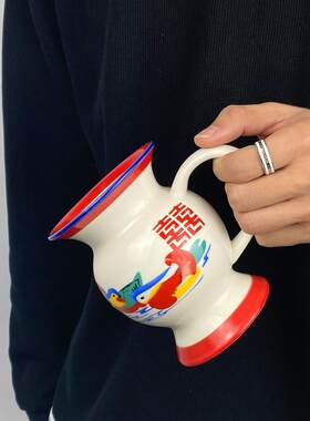 痰盂式水杯痰罐形造型茶杯个性尿壶尿罐茶缸搞怪小马桶式陶瓷杯子