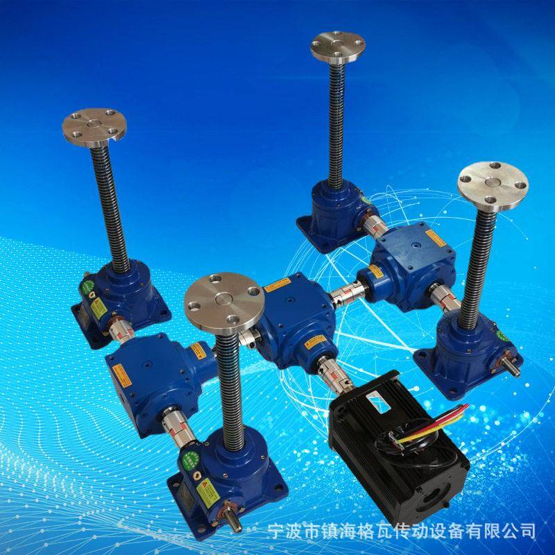 格瓦重型螺旋丝杠升降机1T~120T机械设备电动6台同步升降平台