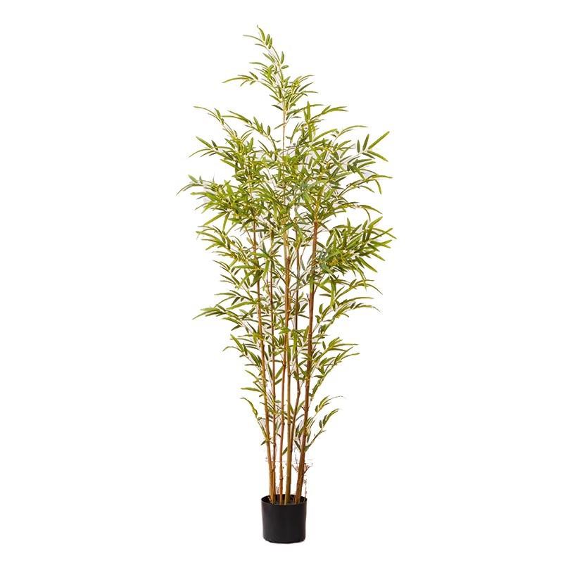 仿真竹子客厅装饰新中式禅意绿植落地盆栽摆件大型植物盆景假竹子