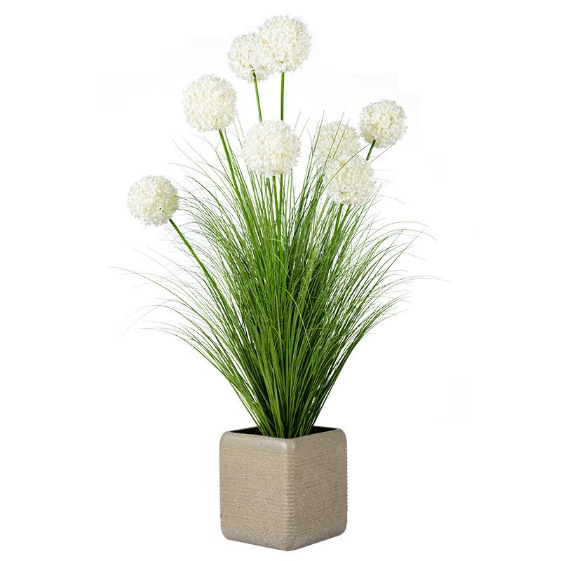仿真绣球芦苇草绿植造景塑料仿生假花艺植物摆件室内客厅装饰摆设图片