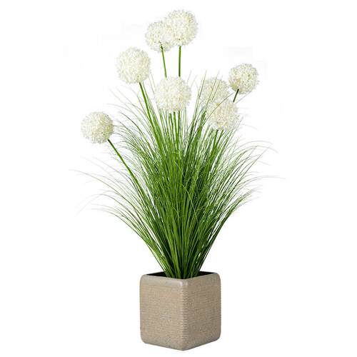 仿真绣球芦苇草绿植造景塑料仿生假花艺植物摆件室内客厅装饰摆设