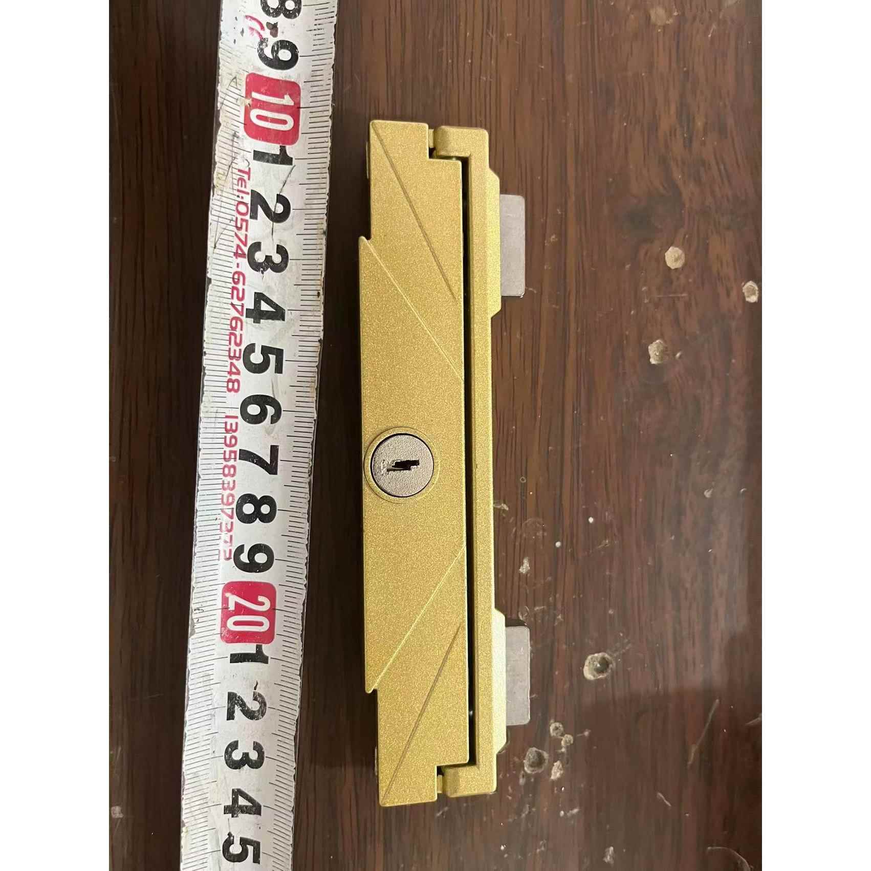 铝合金纱窗碰锁平开窗配件防蚊蝇纱网弹簧锁带钥匙使用17 32