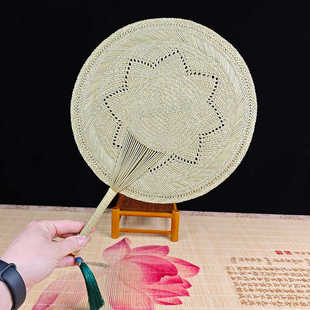 天然草编蒲扇纯手工编织蒲草扇 夏季纳凉儿童宝宝驱蚊老式扇子