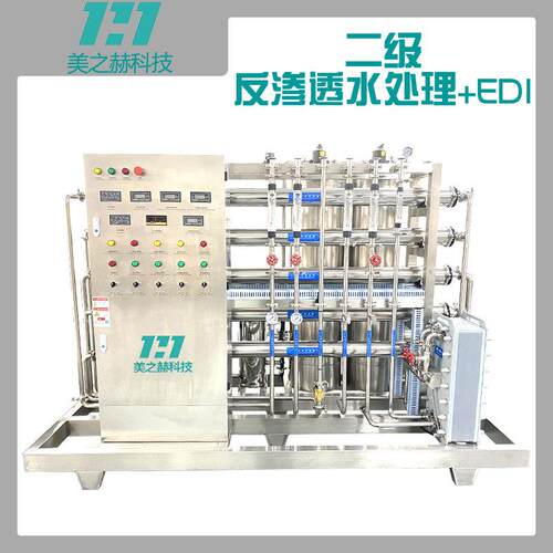 二级RO反渗透纯水机EDI超纯水制取化妆品用水处理设备净化水工业
