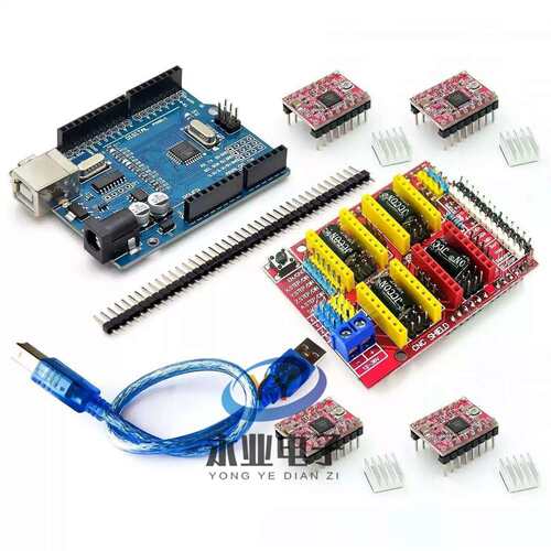 3D打印机套件 CNC shield V3 V4雕刻机套件NANO 改进版4988驱动