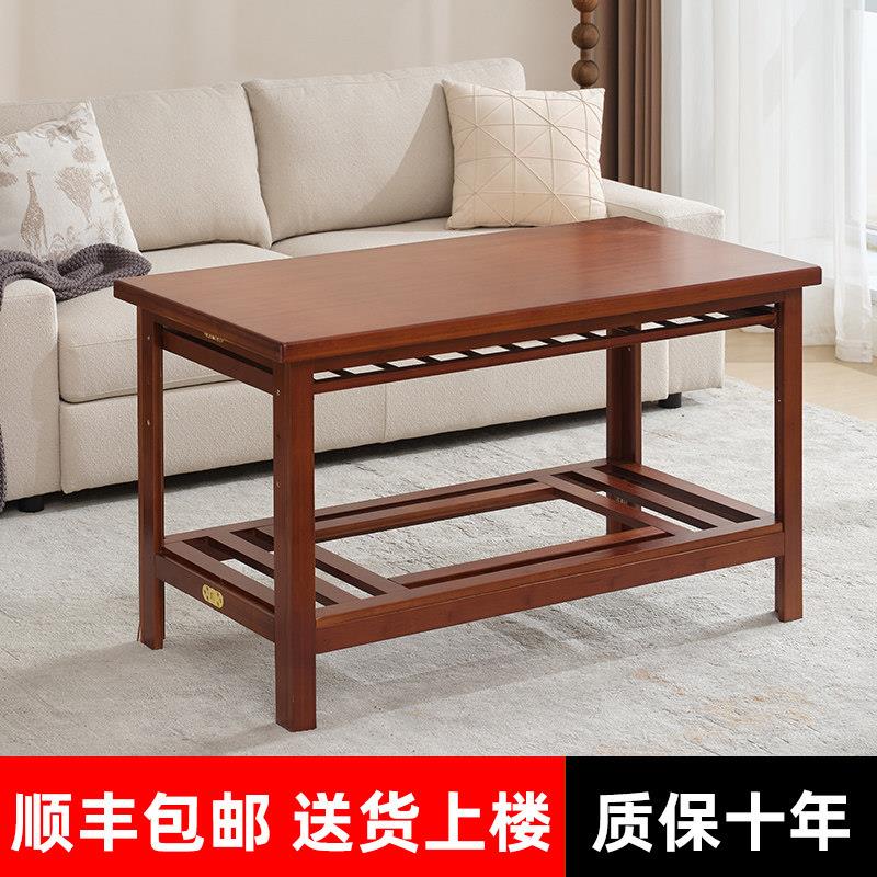实木烤火桌子家用1.2米1.5米长方形折叠烤火架冬季小户型取暖桌子