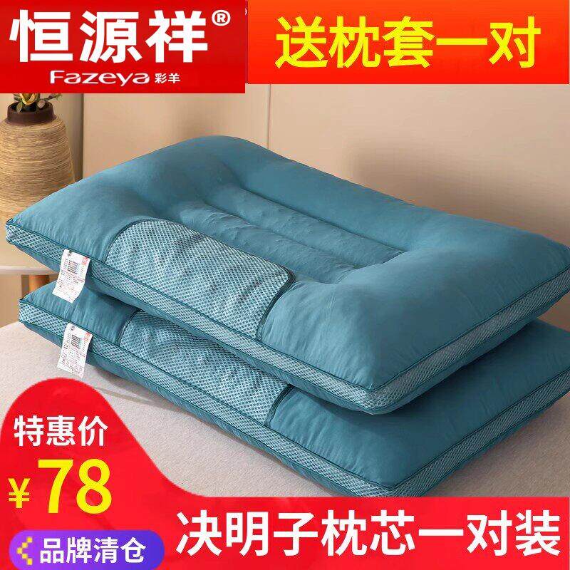 决明子枕头枕芯一对装家用荞麦助睡眠护颈椎单人双人宿舍男女夏季