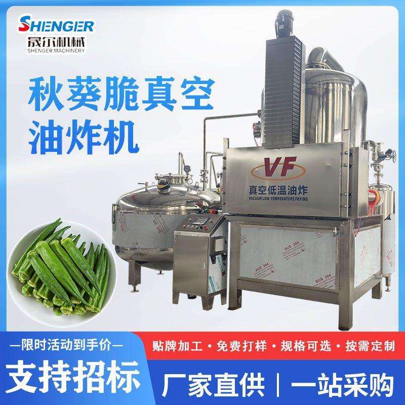 香菇脆真空油炸机 脆枣全自动低温油炸锅 芒果片油炸设备
