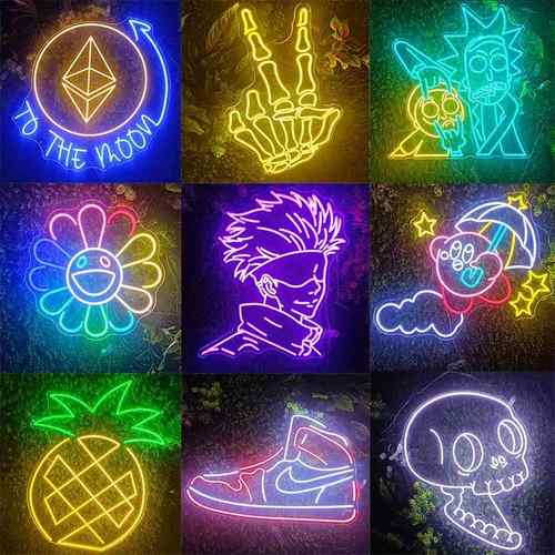 led霓虹灯牌发光字装饰造型灯广告牌招牌酒吧网红创意氛围彩灯