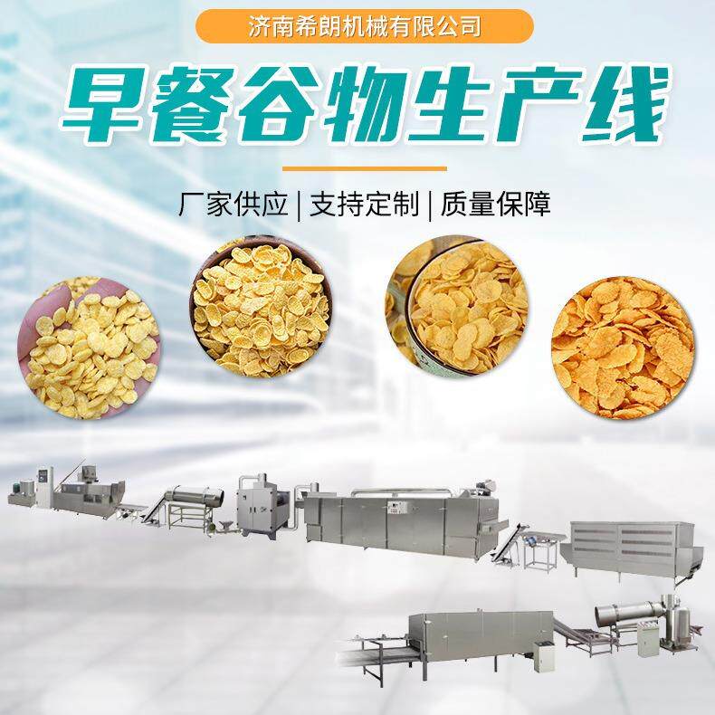 源头厂家早餐谷物圈膨化机酸奶伴侣谷物片双螺杆机械设备