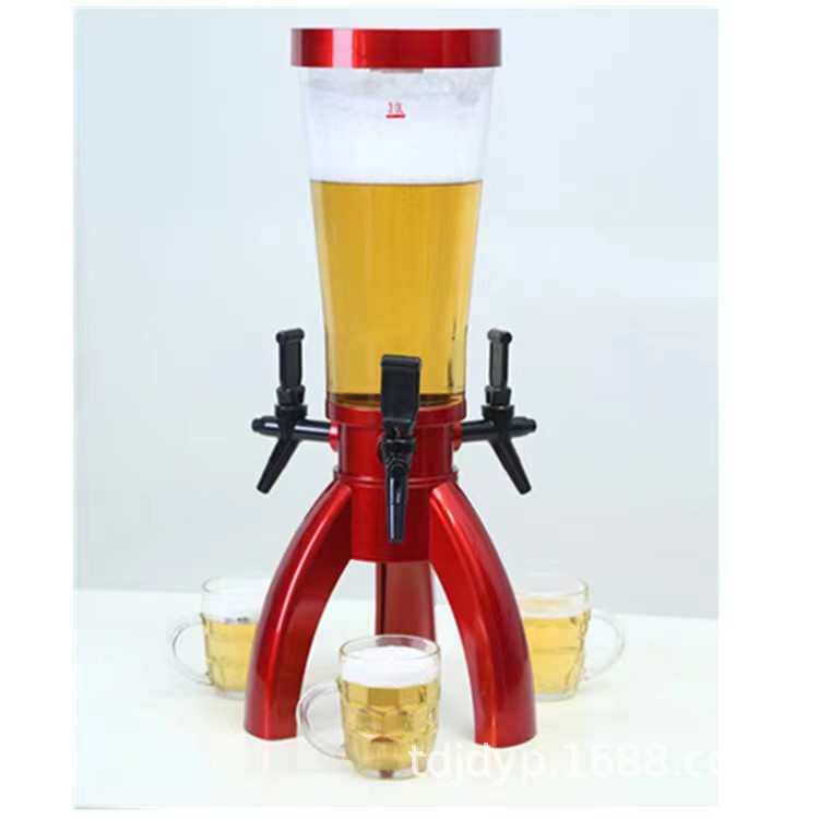 厂家直供三角三头喷漆发光酒炮酒塔酒具分酒器