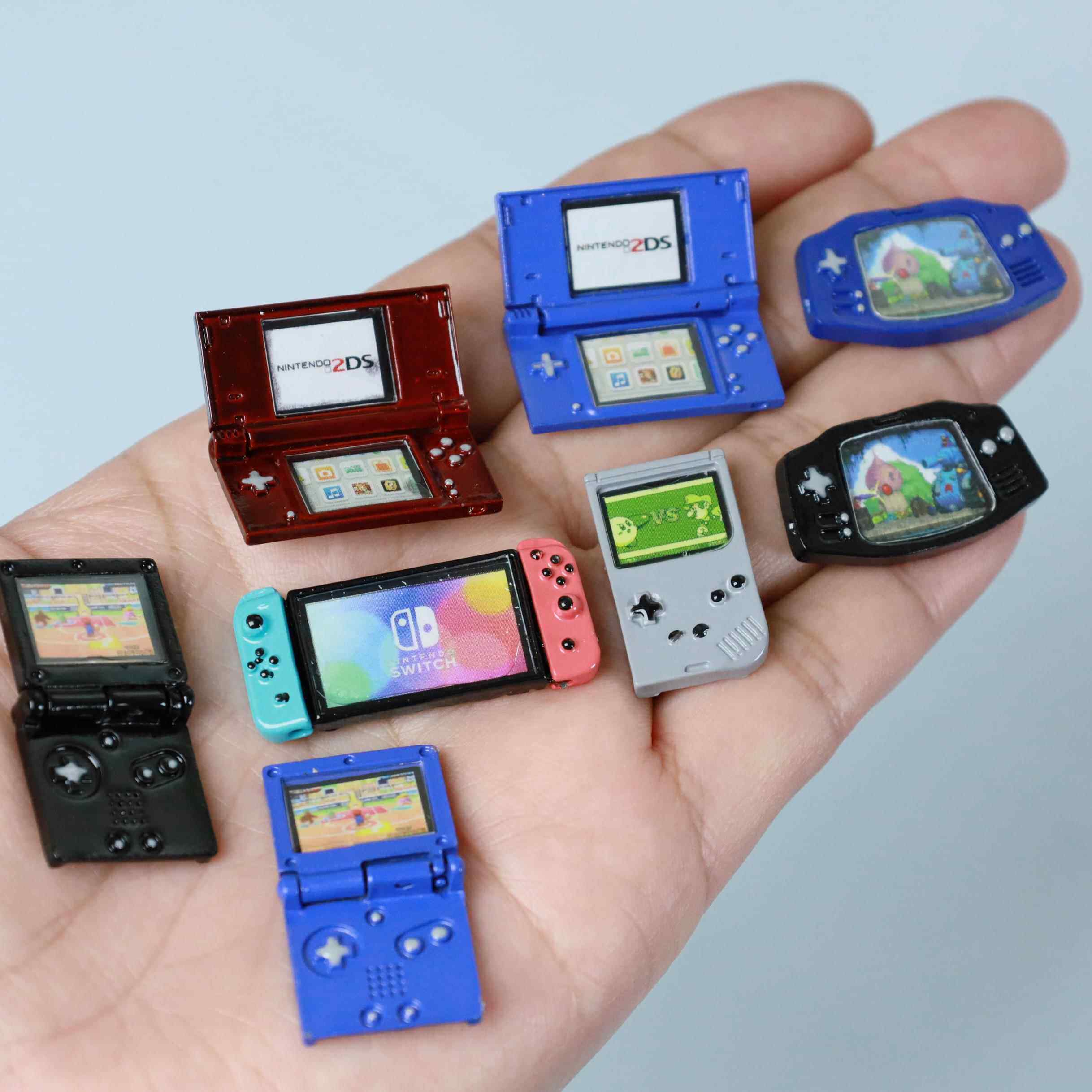 微缩食玩迷你玩具娃屋仿真游戏机switchgameboy模型场景拍摄道具