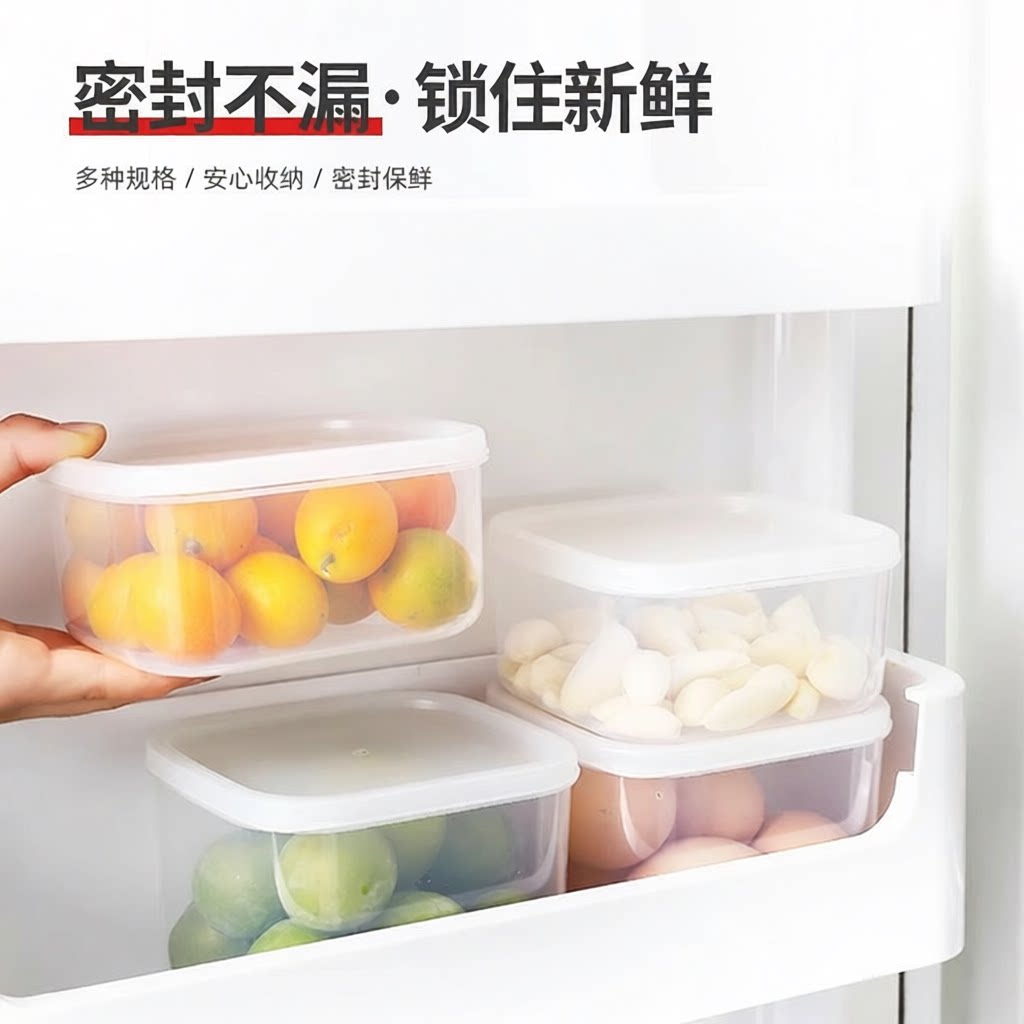 保鲜盒长方形食品级加厚保鲜盒