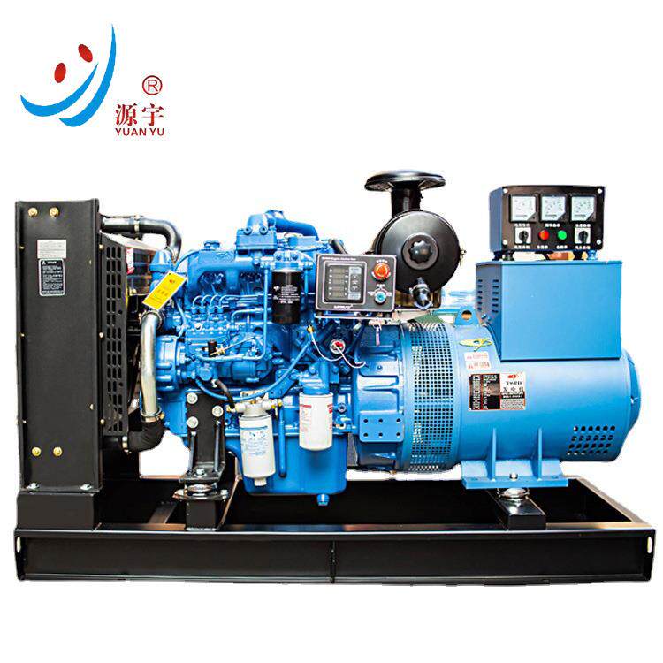 玉柴柴油发电机组30千瓦kw380v三相开架静音备用应急养殖场设备