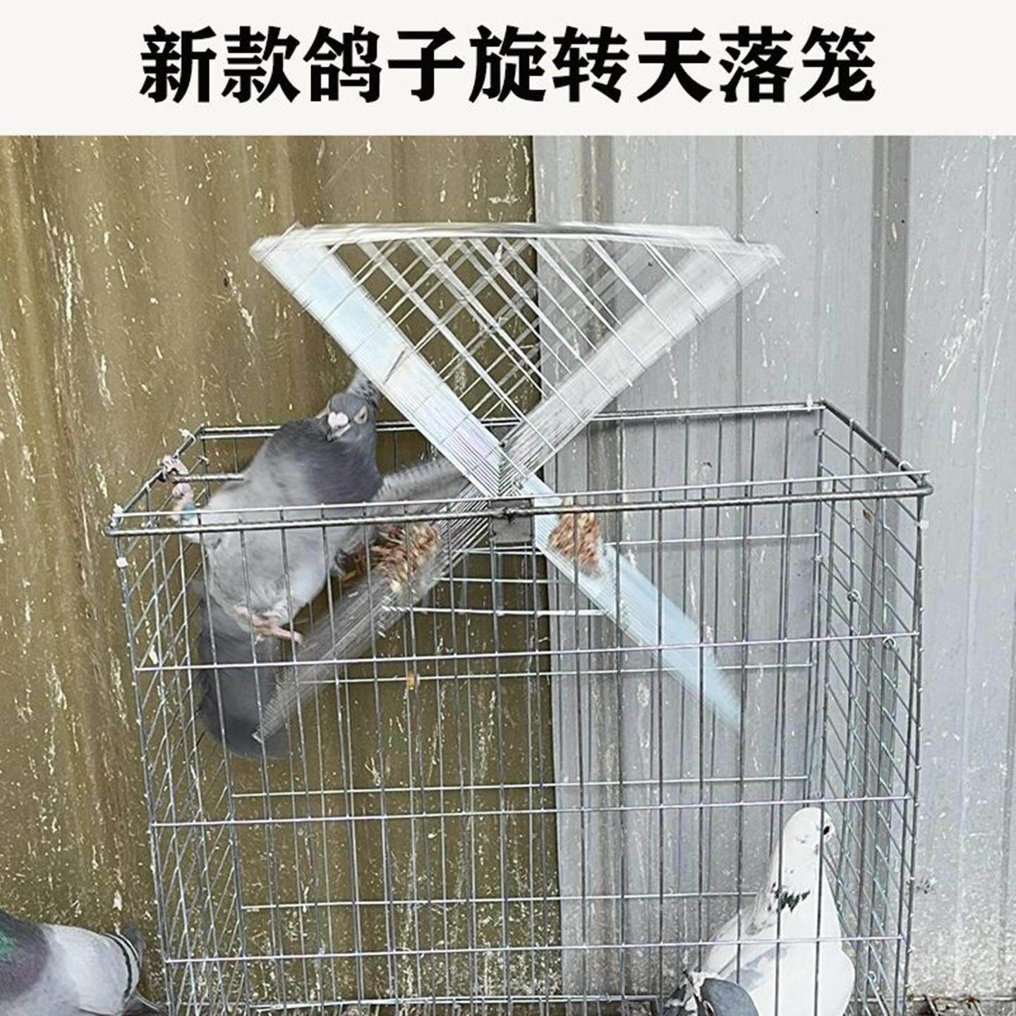 翻转笼新款翻转天落笼家用信鸽回收神器祇进不出旋转笼鸽子翻转笼