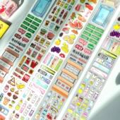 蟹小板vol.5逛超市 原创胶带台湾和纸切膜胶带pet胶带手账素材