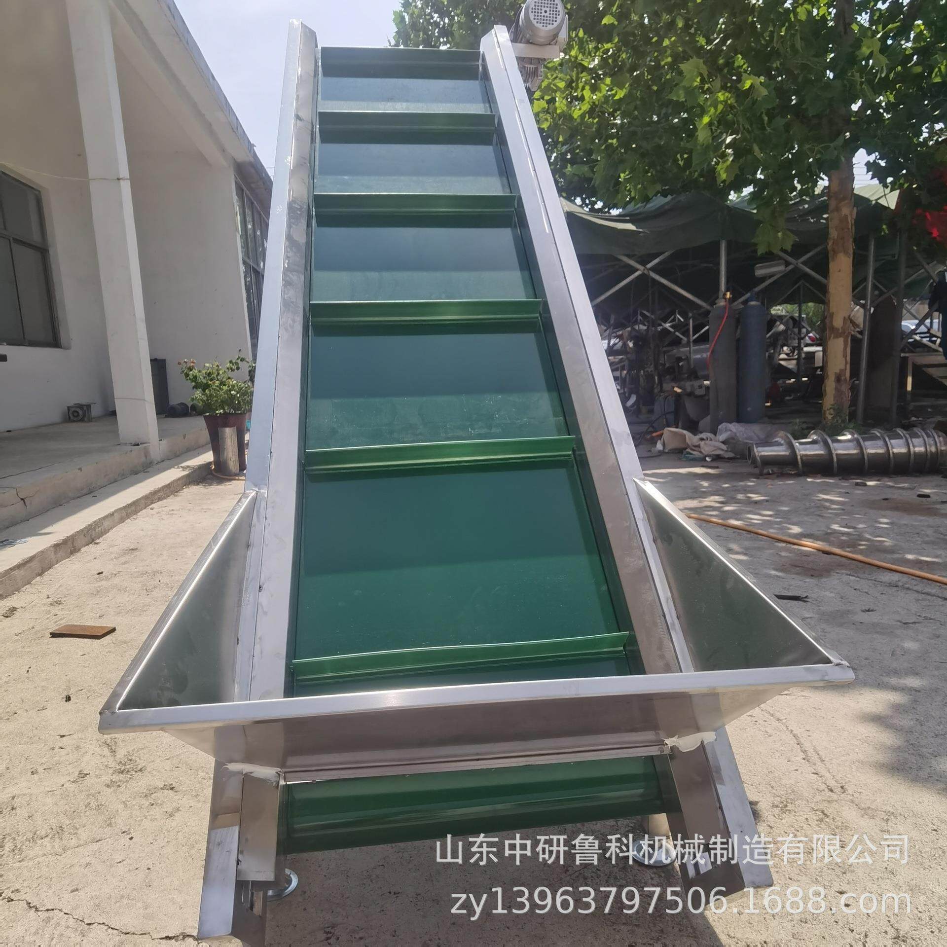 不钢型大P橡VC带输送机002加轮子移动式胶带爬坡机锈电动输送带