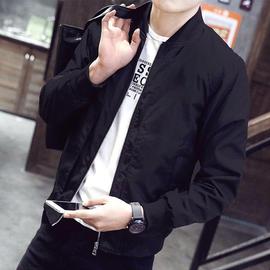 2024薄款男士外套韩版修身立领，夹克男装休闲春装青年外衣.