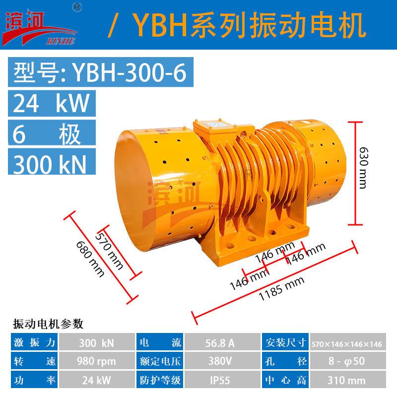 YBH-300-6系列振动电机滨河厂家震动电机功率24W