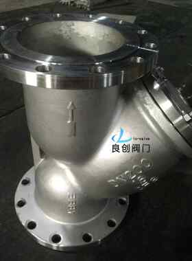 Y型过滤器GL41兴过滤器不锈钢法兰Y型过滤器