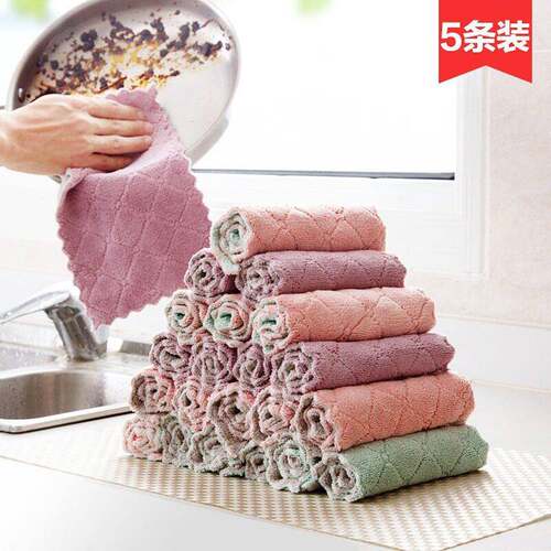 This Chinese text describes a type of kitchen cloth. Here's