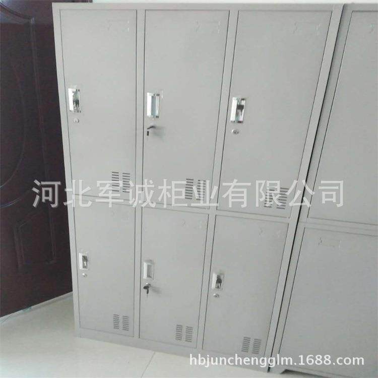 河北员工学生更衣柜储物柜职工四门更衣柜钢制六门更衣柜