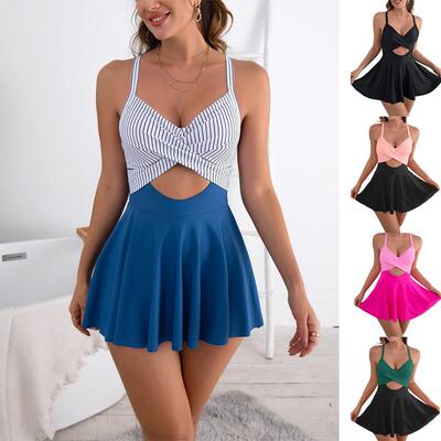 25 New European and American Style Skirted Women's Swimsuit