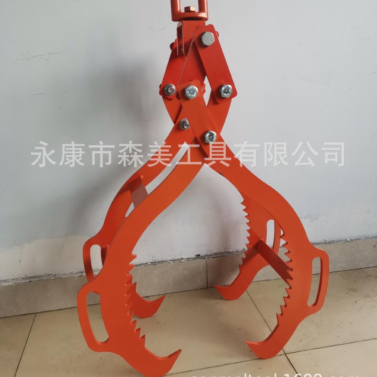 ea亚马逊跨境热品4爪钢板重型提树器182滑夹y木钩防起重吊钩