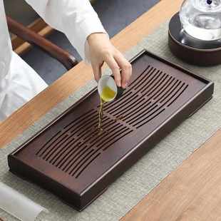 2022年新款 重竹家用排储两用茶盘长方形沥水茶台简易功夫茶具