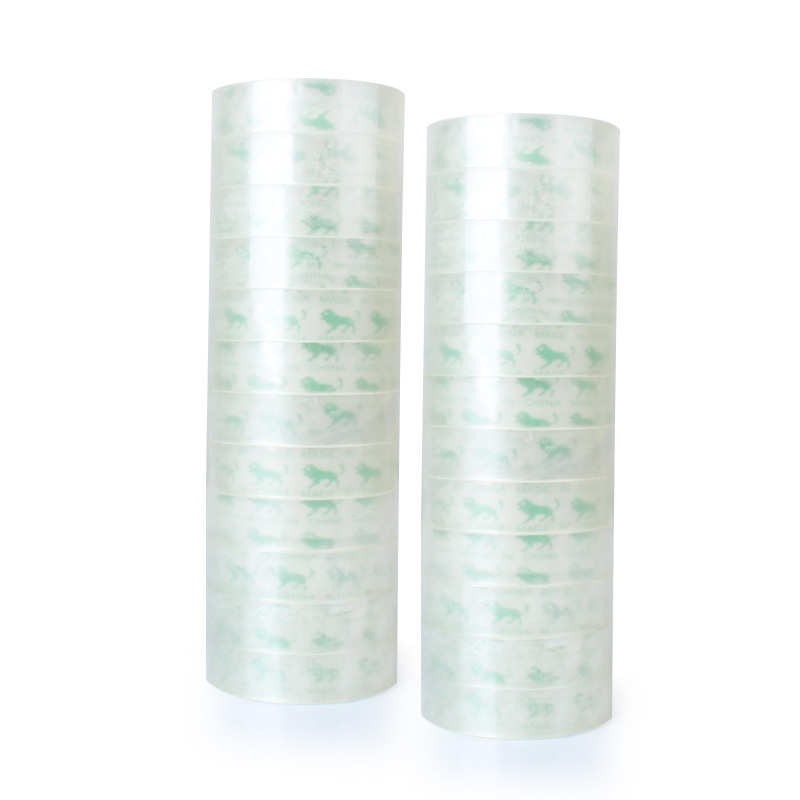 学生文具胶 1.2/1.8cm 透明小胶带批发 彩色 办公OPP小胶带