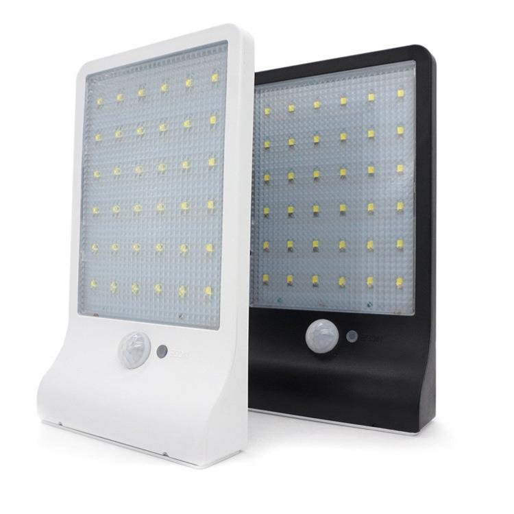 爆款太阳能壁灯48LED双色带遥控36灯户外庭院防雨照明促销CE超亮