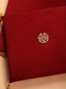 ZZ8N批发风结婚跪垫坐福垫敬茶喜垫婚礼用品大全红色喜字新娘拜堂