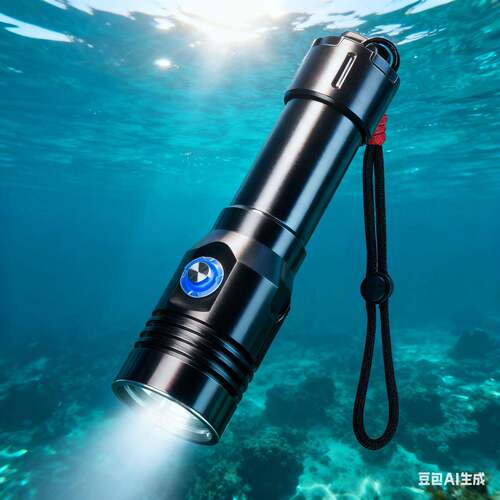 新款潜水灯手电筒sft40强光2000流明防水50m赶海水下打捞应急手电