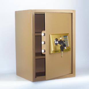 锁双层家用办公酒店保管箱保险箱保险 全钢50cm床头隐形大型密码 柜