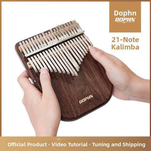 Dophn Dofeien K08A黑胡桃卡林巴拇指钢琴21音手指钢琴官方正品乐