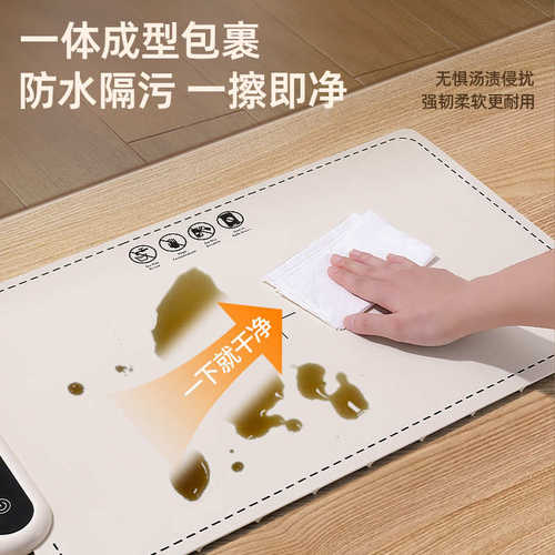 热销暖菜垫多功能硅胶暖菜板定时恒温餐桌垫六档温控热菜垫