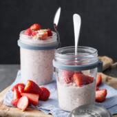 英国Kilner密封罐玻璃食物罐子早餐杯牛奶隔夜燕麦杯带盖配勺子