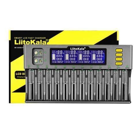 LiitoKala Lii-S12 1.2V/3.2V/3.7V/9V 12槽 电池充电器