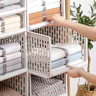 衣柜收纳架多层抽分层隔板置式CLR物架家用屉卧子室收纳箱柜隔断