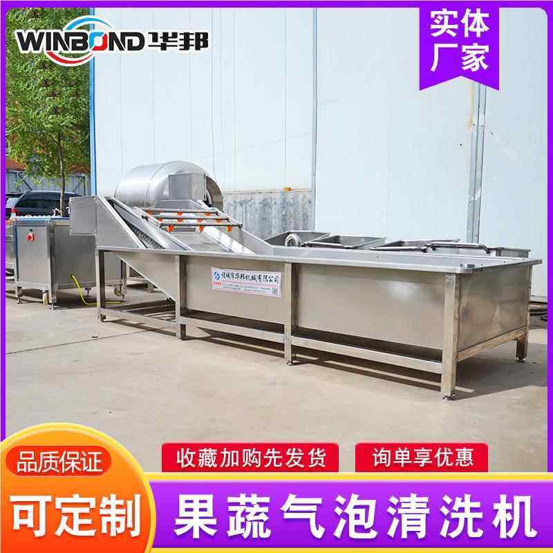 不清锈钢果蔬清洗机 保辣椒气泡洗MCS机 茶叶清机 两年洗质 厂家