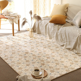 布鲁罗曼韵说北欧现代客厅花砖艺术卧室茶几垫子创意床边地毯