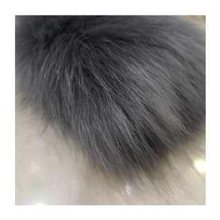 75mm狐狸服装 球面狐狸毛领毛仿 仿真 重毛毛料高克现货长毛绒